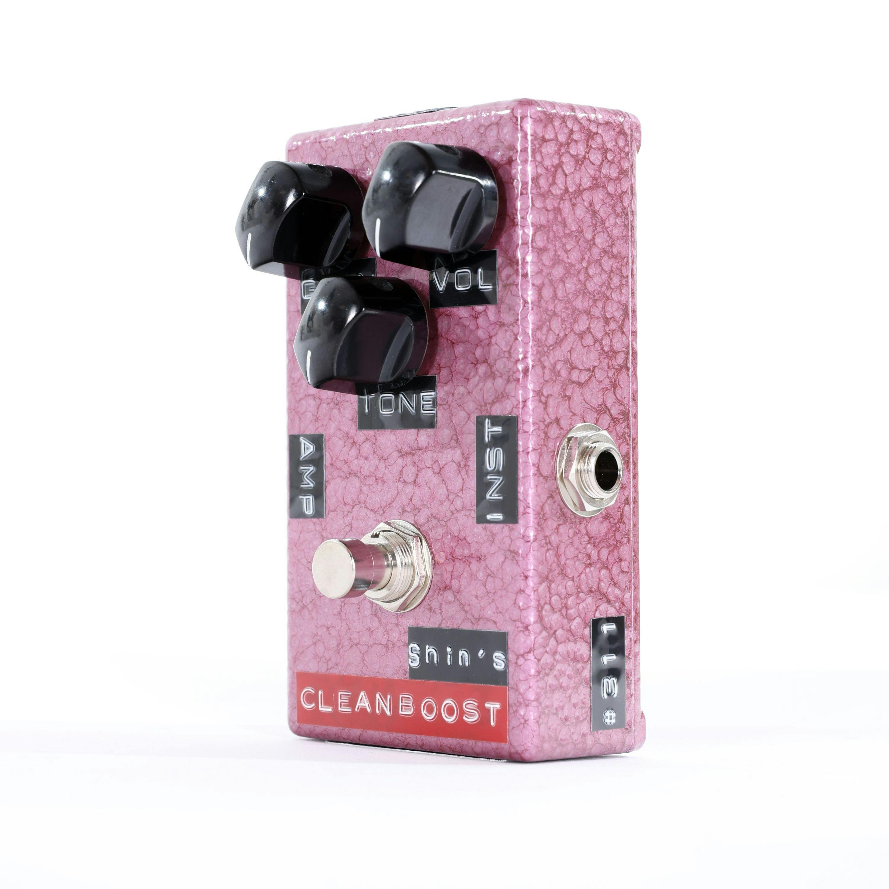 Shin's Music Clean Boost Pedal in Vintage Raspberry - Andertons